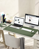 1 x RAW Customer Returns YSAGi Desk Pad, Mouse Pad with Leather and Non-Slip Suede, Multifunctional Office Mouse Pad Laptop Writing Pad, Table Protection Pad for Office Home Office Dark Green, 90x43cm  - RRP €17.99