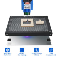 1 x RAW Customer Returns Uadme Honeycomb Table, 300mm x 200mm Laser Honeycomb Worktable Panel Board Platform, Compatible with Various Mature Engraving Machines, Table Protection with Aluminum Plate - RRP €36.78