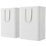 1 x RAW Customer Returns Lifewit 2 Pack Laundry Basket 80L Laundry Bag, Laundry Box Laundry Bin Laundry Collector Laundry Chest Laundry Baskets for Apartment, Dorm, Caravan Laundry Room, White - RRP €24.06