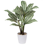 1 x RAW Customer Returns Briful 63CM Artificial Plants Calathea Ornata Decorative Tropical Artificial Plant Large in Pot Decoration Living Room Office Hotel - RRP €40.33