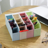 1 x Brand New Pen holder storage box 4 pieces pen holder organizer multifunctional desk organizer plastic pen holder pens desk organizer organizer desk for placing pencils - RRP €20.99