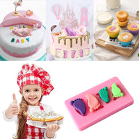 8 x Brand New 2 pieces silicone mold baby 3D sleeping baby fondant mold, baby footprint silicone mold, silicone molds fondant for baby, birthday party, cake, chocolate dessert - RRP €104.8