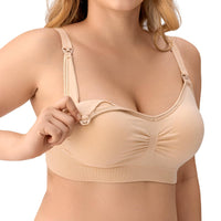 1 x RAW Customer Returns HBselect 3 Pcs Maternity Nursing Bra Seamless Nursing Bra with Additional Bra Extenders Breastfeeding and Sleep Without Wire for Women - RRP €29.99