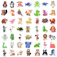 1 x RAW Customer Returns Mistree 100 stickers animals for children, adhesive stickers for toddlers, waterproof animal stickers for sticking on - RRP €8.99