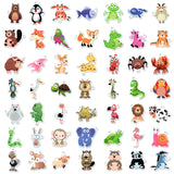 1 x RAW Customer Returns Mistree 100 stickers animals for children, adhesive stickers for toddlers, waterproof animal stickers for sticking on - RRP €8.99