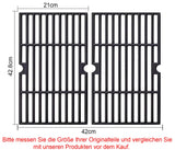 1 x RAW Customer Returns 43 x 21 cm cast iron grill grate for Enders Boston 3, Enders Monroe 3 Pro, Barbecook Siesta 310, Landmann Triton 3 4, Charbroil, Profi Cook PC-GG 1058 1059, replacement for Charbroil grill, 2 pieces - RRP €45.99