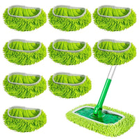 5 x Brand New Gohytal 8 Pieces for Swiffer Floor Cloths Cover Microfiber Set, Reusable Wet Floor Mop Cover Washable Microfiber Pads for Cleaning Surfaces Wooden Floors - RRP €90.7