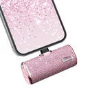 1 x RAW Customer Returns iWALK Pink Power Bank, 4500mAh Portable Charger, Cute Battery, Glitter Beautiful, Women Gift, Hiking and Dancing Club, Compatible with iPhone 14 13 12 11 Pro Pro Max XR X 8 7 6 Airpods and More - RRP €31.46