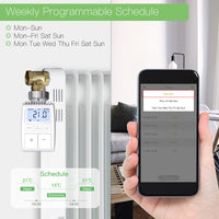 1 x RAW Customer Returns MOES Smart Radiator Thermostat, 3 Thermostat Radiators with 1 Hub, Tuya Thermostat Heater, Intelligent Radiator Controller, Compatible with Alexa Google Home - RRP €139.99