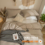 1 x RAW Customer Returns Tospass Boho Bedding 135x200 Brown 2-Piece Modern Aesthetic Bohemian Pom Pom Bedding Sets Washed Microfiber, 1 Duvet Cover 135x200 and 1 Pillowcase 80x80 with Zipper - RRP €36.29