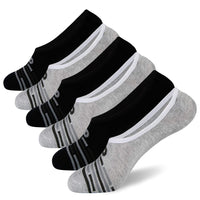 1 x Brand New  MD 6 Pairs of Men s Socks, Sneaker Invisible Socks in Viscose, Short Breathable Sports Socks with Low Cut, Non-Slip Black Grey 46-50EU 12-14UK 13-15US - RRP €24.0