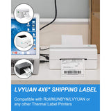 1 x RAW Customer Returns LVYUAN Thermal Paper Shipping Labels 4 6 DHL Labels 100 mm 150 mm , Waterproof Shipping Sticker for Label Printers 500 Pieces  - RRP €10.03