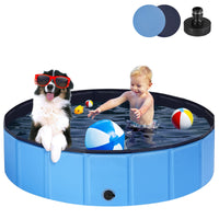 1 x RAW Customer Returns Ezilif Dog Pool for Large Small Dogs, Foldable Dog Pool Non-Slip, 120 x 30cm Swimming Pool for Dogs Thickened PVC, Paddling Pool Dog Wear-Resistant, Dog Bathtub Swimming Pool - RRP €39.98