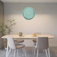 1 x RAW Customer Returns HZDHCLH 30cm Large Wall Clock Silent Non-Ticking for Home, Kitchen, Office and School Green  - RRP €20.99