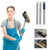 14 x Brand New TCJJ Scrubber With Handle, 3-in-1 Floor Brush Water Squeegee, Removable Scrubber With Handle Hard Bristles, Can Be Used To Clean Floors, Bathrooms, Bathtubs And Kitchens, Windows - RRP €225.68