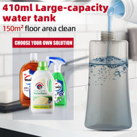 1 x RAW Customer Returns Mop with spray function for floor cleaning, spray mop floor mop with 4 washable microfiber pads and window scraper, 360 degree rotating, 410ML water tank, mop for floor and windows - RRP €21.28