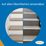 1 x RAW Customer Returns Kalera Anti-Slip Stair Tread Mats Transparent - 10 Pieces Extra Large 80 x 20 cm - Self-Adhesive Anti-Slip Mats Stair Tread Mats Anti-Slip Pads for Indoor and Outdoor Use - Incl. Mounting Roller - RRP €44.9