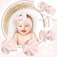 1 x Brand New Baby Girl Nylon Headbands,Baby Headband,Handmade Hairband with Bows,Bows Children s Hair Accessories,Elastic Headband,5.5 Inch,Suitable for Babies 2 Pack White Pink ,1pc Bow Tie Hair Clip - RRP €18.0