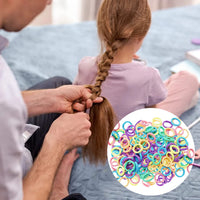 7 x Brand New 200 Pieces Small Hair Ties Girls Elastic, 2cm Multicolor Hair Bands Cute Soft Mini Children s Hair Tie Hair Rope, Ponytail Rubber Band for Baby Toddlers Girls - RRP €126.0