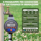 1 x RAW Customer Returns Aqualin Watering Clock with Ball Valve, Automatic Watering Computer, Water Computer Upgrade, Timer, Garden Yard Irrigation System with Display  - RRP €30.04