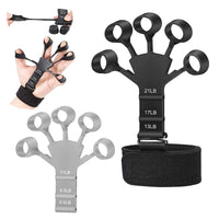 8 x Brand New TJYAEKLTD 2 pieces Gripster for veins, 6 resistance levels finger trainer silicone grip strength hand trainer to relieve various hand pain, strength training, ideal for athletes and musicians - RRP €288.0