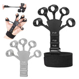 6 x Brand New TJYAEKLTD 2 pieces Gripster for veins, 6 resistance levels finger trainer silicone grip strength hand trainer to relieve various hand pain, strength training, ideal for athletes and musicians - RRP €216.0