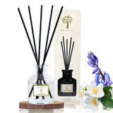 2 x Brand New PRISTINE Campanula Blossom Inspired by Hotel Duke Reed Diffuser for Home Fresh Blend of Bluebell, Hyacinth, Cloves Reed Diffuser Set, Oil Reed Diffuser Sticks Home Office Decor Fragrance Gift - RRP €40.8