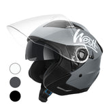 1 x RAW Customer Returns Westt jet helmet with visor and sun visor motorcycle helmet men women scooter helmet moped helmet moped chopper helmet motorcycle half helmet open-face helmet pilot helmet ECE DOT certified - RRP €71.76