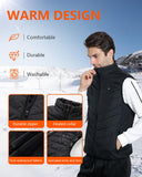 1 x RAW Customer Returns Aunus Heated Vest Heated Jacket Electric for Men Women, Heated Vest USB with 9 Heating Zones, Heated Vest Men Women with 3 Temperature Levels, Black XXL - RRP €42.85