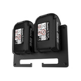 12 x Brand New Meistergut Premium 2-pack wall mount for Makita batteries made of solid steel MADE IN GERMANY - Stable battery holder for order in the workshop and car with mounting set - Professional installation - RRP €251.88