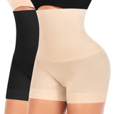 1 x RAW Customer Returns YARRCO Tummy Control Underpants Women s Shapewear Seamless Girdle Pants High Waist Short Girdle Pants Body Shaper Leggings Figure-Shaping Underwear Black Beige, L  - RRP €32.26