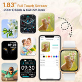 1 x RAW Customer Returns Nemheng Smartwatch, 1.85 Inch Touchscreen Smartwatch Men with Phone Function, IP67 Waterproof Fitness Tracker with Blood Pressure Blood Oxygen Pedometer 100 Sports Modes Sports Watch for Android iOS - RRP €36.98