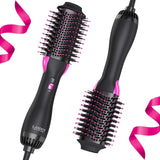 1 x RAW Customer Returns Hot Air Brush - Plus 2.0 Salon One-Step Hairdryer and Volumizing Brush - Heated Electric Hair Brush Dries and gives Volume and Waves to Hair - RRP €33.97