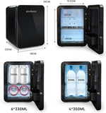 1 x RAW Customer Returns Enventor Mini Fridge 4 Liter, 6 Can Mini Refrigerators for Bedroom, AC 12V DC Power Cooler and Warmer, Portable Small Refrigerator for Car, Cosmetics, Drinks, Fruit, Black - RRP €42.99