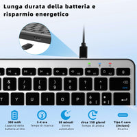 1 x RAW Customer Returns Qulose Wireless Bluetooth Keyboard 9 - RRP €20.4