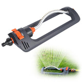 1 x RAW Customer Returns dellyy oscillating lawn sprinkler, lawn sprinkler, sprinkler for watering up to 250 m , 19 hole lawn irrigation, width and direction of irrigation adjustable - RRP €20.52