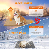 8 x Brand New Self-heating blanket for dogs cats, 60x45CM self-heating cat blanket, dog heating blanket, cat heating blanket, winter pet heating mat, self-warming dog mat, fluffy self-warming cat blanket - RRP €163.2