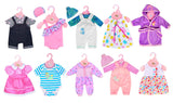 1 x RAW Customer Returns ebuddy 10 Sets Doll Clothes Outfits for 14 to 16 inch Newborn Baby Dolls and for 18 inch American Girl - RRP €35.99