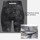 1 x RAW Customer Returns Lo.gas Cycling Shorts Women Padded Cycling Shorts 4d Quick-drying Elastic Women s Summer Cycling Shorts Short With Padding A-Gray Tie Dye L - RRP €30.24