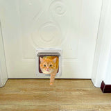 1 x RAW Customer Returns Moaobooh Cat Flap, 4 Way Locking Pet Door, Cat Dog Flap with Tunnel - RRP €20.4