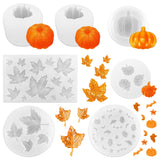 27 x Brand New Lets Joy 7 Pieces Halloween Thanksgiving Resin Molds, Pumpkin Silicone Mold, Thanksgiving Maple Leaf Silicone, 3D Pumpkin Maple Leaves Silicone Mold, DIY Candle Mold Craft Baking Molds Soap Making - RRP €258.93