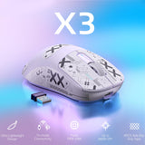 1 x RAW Customer Returns VGN Game Power Attack Shark X3 Superlight Wireless Gaming Mouse, 49g Ultralight Esports Mouse, 26000DPI, PixArt PAW3395 Sensor, 2.4G BT Wired, G502, Griptape Set, Up to 200 Hours Battery, Purple - RRP €54.99