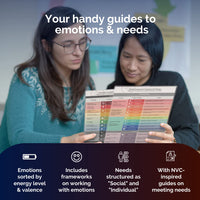 1 x RAW Customer Returns metaFox Emotions Compass Needs Compass 2-in-1 Bundle Name your feelings Identify your needs For Emotional Intelligence and Nonviolent Communication - RRP €26.95