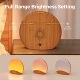 7 x RAW Customer Returns REACHER Wood Grain Sunrise Light Alarm Clock Night Light and Sound Machine, Digital Dimmable Clock for Bedroom, 26 Sleep Sounds, White Noise Machine for Baby, Adults, Light Alarm Clock for Children - RRP €330.26