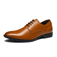 1 x RAW Customer Returns Bruno Marc Men s Dress Shoes Derby Lace-Up Shoes Business Shoes Formal Modern Classic SBOX221M,BROWN-U,43EU - RRP €60.0