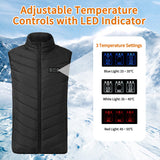 1 x RAW Customer Returns Heated Vest, USB Electric Heating Vest for Men Women with 15 Heated Zones Heated Vest with 3 Levels Temperature 3 Control Buttons Winter Warming Gilet for Outdoor Motorcycle Camping Hunting Skiing - RRP €50.41