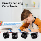 1 x RAW Customer Returns Digital Cube Timer, Kitchen Timer Gravity Sensor Flip Timer with Positive Timing and Countdown, Rechargeable Cube Time Timer for Kids, Sports, Cooking, Work, Study, Time Management Tool - RRP €23.7