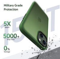 17 x Brand New Anqrp Zero Series for iPhone 12 Mini Case, Minimalist Translucent Matte Thin Protective Case, Military Shockproof Slim Phone Case for iPhone 12 Mini with Silicone 5.4 Inch, Dark Green - RRP €444.89