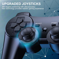 1 x RAW Customer Returns Diswoe Controller for PS-3, 2 Pack Wireless Controller for Play-Station 3 with Dual Shock, Gyro Axis, Bluetooth Controller, Rechargable Remote Gamepad Joystick with 2 Charging Cables - RRP €31.98