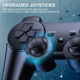 1 x RAW Customer Returns Diswoe Controller for PS-3, 2 Pack Wireless Controller for Play-Station 3 with Dual Shock, Gyro Axis, Bluetooth Controller, Rechargable Remote Gamepad Joystick with 2 Charging Cables - RRP €31.98